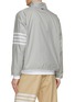 Back View - Click To Enlarge - THOM BROWNE  - Ultralight 4 Bar Funnel Neck Ripstop Jacket