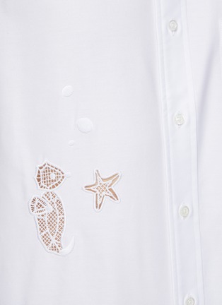  - THOM BROWNE  - Embroidered Cut Out Crab And Starfish Shirt
