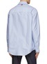 Back View - Click To Enlarge - THOM BROWNE  - Oversized Contrast Stripe Shirt