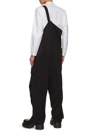 Back View - Click To Enlarge - THE VIRIDI-ANNE - Single Strap Cotton Cargo Overalls