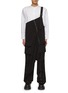 Main View - Click To Enlarge - THE VIRIDI-ANNE - Single Strap Cotton Cargo Overalls