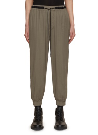 Main View - Click To Enlarge - THE VIRIDI-ANNE - Drawstring Waist Cotton Pants