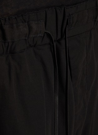  - THE VIRIDI-ANNE - Drawstring Waist Drop Crotch Cotton Shorts