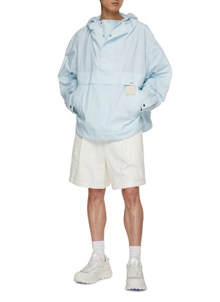 Figure View - Click To Enlarge - WOOYOUNGMI - Pleated Denim Shorts