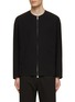 Main View - Click To Enlarge - ATTACHMENT - Collarless Zip Up Jacket