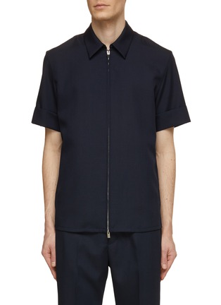 Main View - Click To Enlarge - ATTACHMENT - Zip Up Collared Shirt