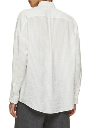 Back View - Click To Enlarge - ATTACHMENT - Oversize Striped Shirt