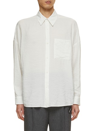 Main View - Click To Enlarge - ATTACHMENT - Oversize Striped Shirt