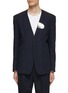 Main View - Click To Enlarge - ATTACHMENT - Metal Clip Collarless Blazer