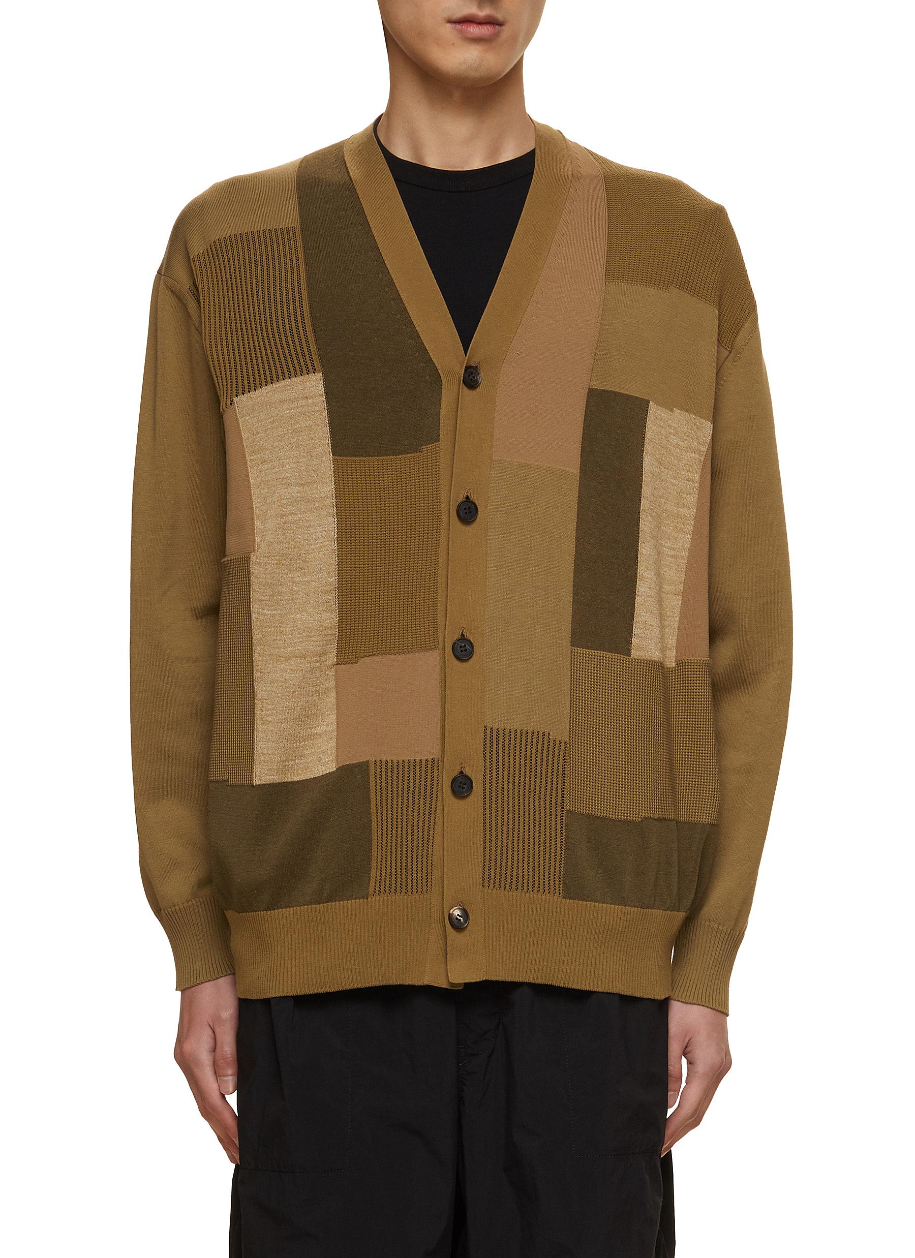 COMME DES GARÇONS HOMME Multi Fabric Patchwork Cardigan Men Lane  Crawford