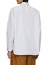Back View - Click To Enlarge - COMME DES GARÇONS HOMME - Slanted Flap Pocket Striped Cotton Shirt