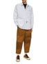 Figure View - Click To Enlarge - COMME DES GARÇONS HOMME - Slanted Flap Pocket Striped Cotton Shirt