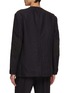 Back View - Click To Enlarge - COMME DES GARÇONS HOMME - Collarless Single Breasted Linen Blazer