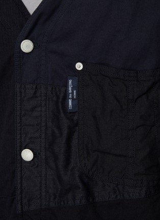  - COMME DES GARÇONS HOMME - Multi Fabric Patchwork Collarless Jacket