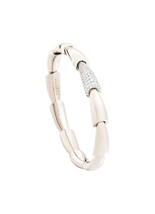 Main View - Click To Enlarge - VHERNIER - Calla 18K White Gold Diamond Midi Bracelet — 15cm