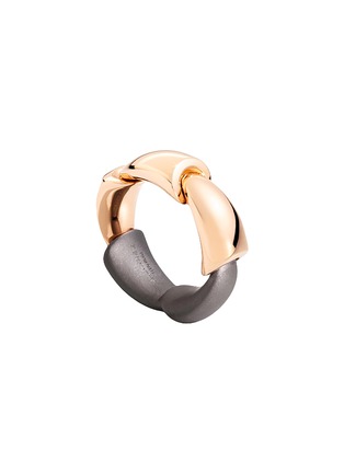 Main View - Click To Enlarge - VHERNIER - Calla Titanium 18K Rose Gold Ring — Size 53
