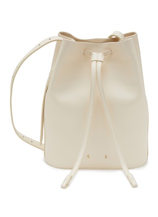 Buy Green Milled Pattern Texture Cheeky Leather Mini Bucket Bag by And Also  Online at Aza Fashions.
