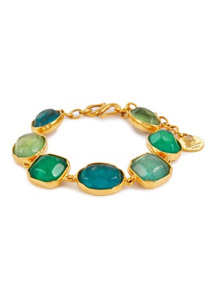 Main View - Click To Enlarge - GOOSSENS - 24k Gold Plated Collier Cabochons Bracelet