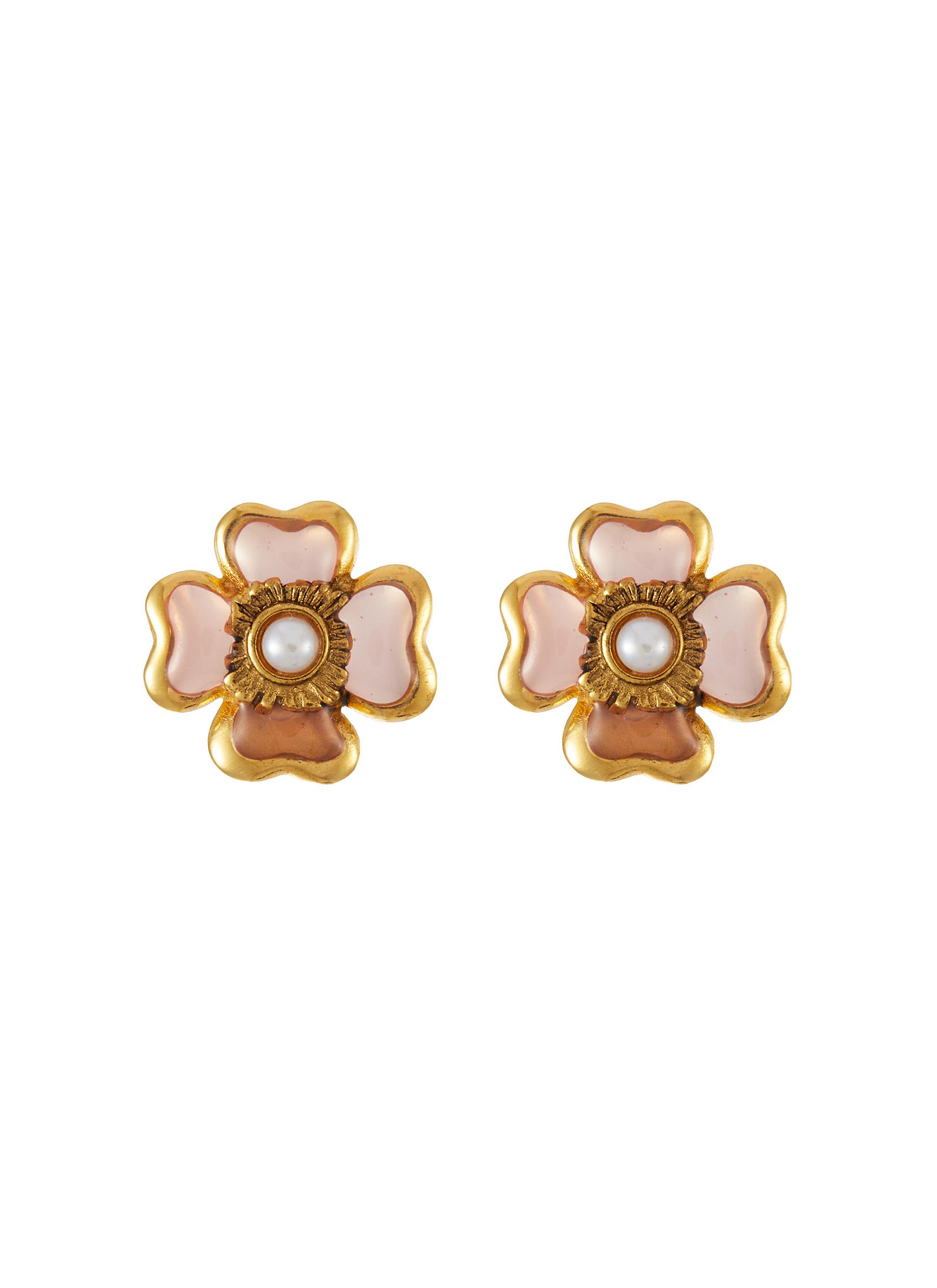 Designer on sale clover earrings