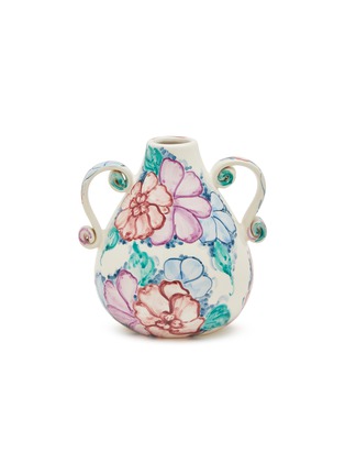 Main View - Click To Enlarge - VAISSELLE - Amphora Floral Watercolour Vase