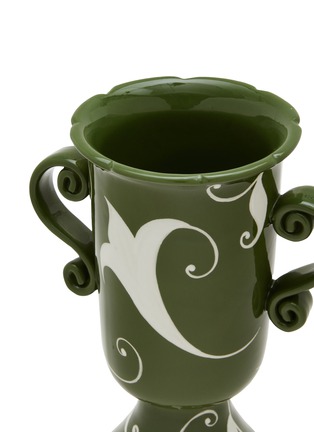 Detail View - Click To Enlarge - VAISSELLE - Copacabana Vase — Forest Green