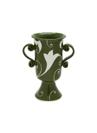 Main View - Click To Enlarge - VAISSELLE - Copacabana Vase — Forest Green