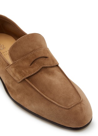 Detail View - Click To Enlarge - BRUNELLO CUCINELLI - Suede Penny Loafers
