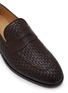 Detail View - Click To Enlarge - BRUNELLO CUCINELLI - Intrecciato Leather Loafers
