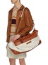 Front View - Click To Enlarge - BRUNELLO CUCINELLI - Mix Leather Duffle Bag
