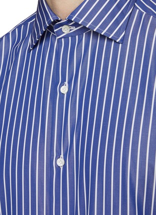 Vintage Luigi Bertolli Button Up Shirt Medium Men's Long Sleeve Striped  100% Cotton