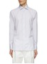 Main View - Click To Enlarge - LUIGI BORRELLI - NAPOLI - Spread Collar Striped Cotton Shirt