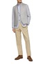 Figure View - Click To Enlarge - LUIGI BORRELLI - NAPOLI - Spread Collar Cotton Twill Shirt