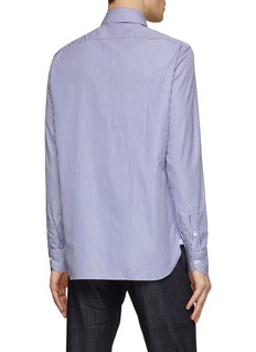 Luigi Bertolli Button Up Shirt Medium Men's Long Sleeve Striped 100% Cotton