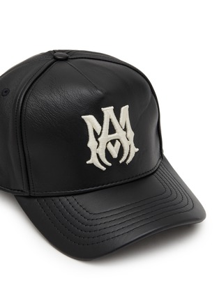 MA Logo Full Leather Baseball Cap