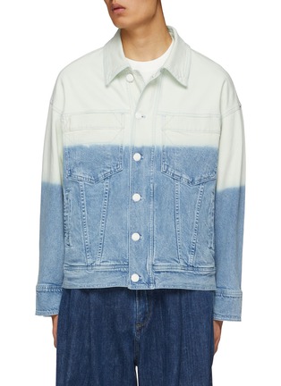 Main View - Click To Enlarge - STAFFONLY - Bleached Ombre Denim Jacket
