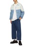 Figure View - Click To Enlarge - STAFFONLY - Bleached Ombre Denim Jacket