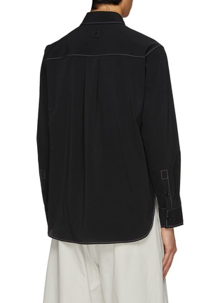 Back View - Click To Enlarge - STAFFONLY - Sequin Embellished Pocket Shirt
