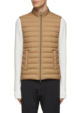 Main View - Click To Enlarge - HERNO - Monogram Goose Down Padded Vest