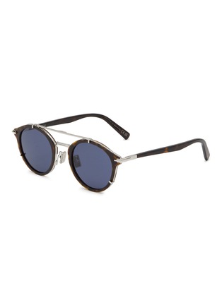 Main View - Click To Enlarge - DIOR - DiorBlacksuit R7U Round Metal Sunglasses