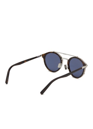 Figure View - Click To Enlarge - DIOR - DiorBlacksuit R7U Round Metal Sunglasses