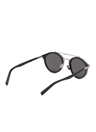 Figure View - Click To Enlarge - DIOR - DiorBlacksuit R7U Round Metal Sunglasses