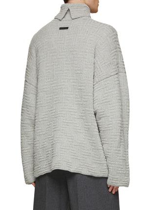 Back View - Click To Enlarge - FEAR OF GOD - High Neck Relaxed Fit Jacquard Sweater