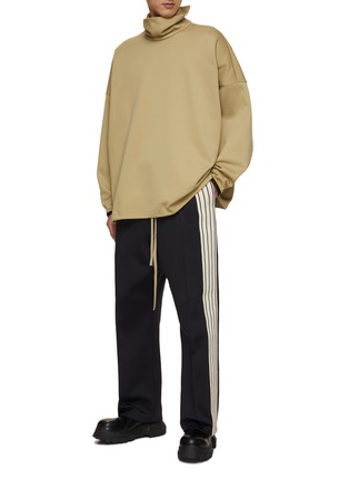 Figure View - Click To Enlarge - FEAR OF GOD - Pintuck And Striped Straight Leg Sweatpants
