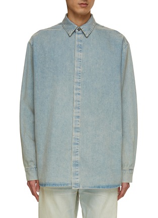 Main View - Click To Enlarge - FEAR OF GOD - Light-Washed Denim Shirt