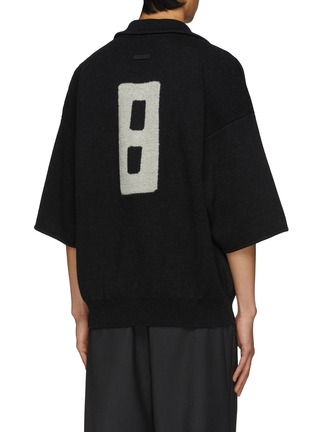 Back View - Click To Enlarge - FEAR OF GOD - Quarter Sleeve V-Neck Polo Sweater