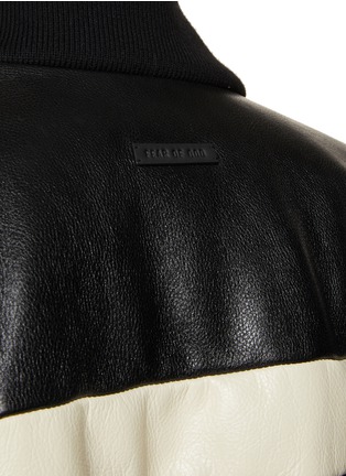  - FEAR OF GOD - Back Stripe Leather Bomber Jacket