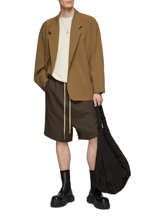 Figure View - Click To Enlarge - FEAR OF GOD - Contrasting Drawstring Waist Shorts