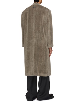 Back View - Click To Enlarge - FEAR OF GOD - Melange Wool Relaxed Wool Overcoat