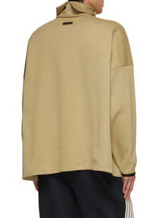 Back View - Click To Enlarge - FEAR OF GOD - Split High Neck Long Sleeved Top