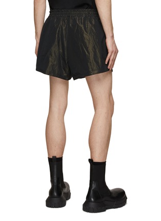 Back View - Click To Enlarge - FEAR OF GOD - Contrasting Drawstring Waist Wrinkled Running Shorts